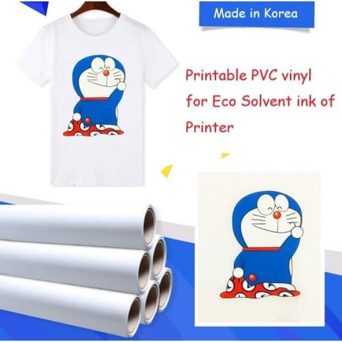 1 sheet 50cmx100cmHigh-Quality Printable Vinyl Digital Printable PVC for Eco Solvent ink of Printer T-shirt Printing Press