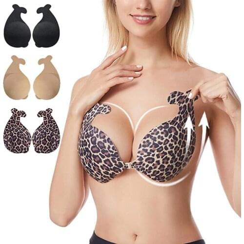 1 Pair Reusable Invisible Nipple Cover Dolphin Bra Women Silicone Strapless Push Up Bikini Self Adhesive Intimates Accessories