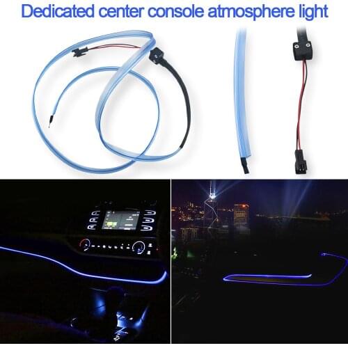 1Pcs Car LED Center Console Light Atmosphere Blue Strip Dash board Ambient Interior Light For Honda CRV 2017 2018 2019 2020