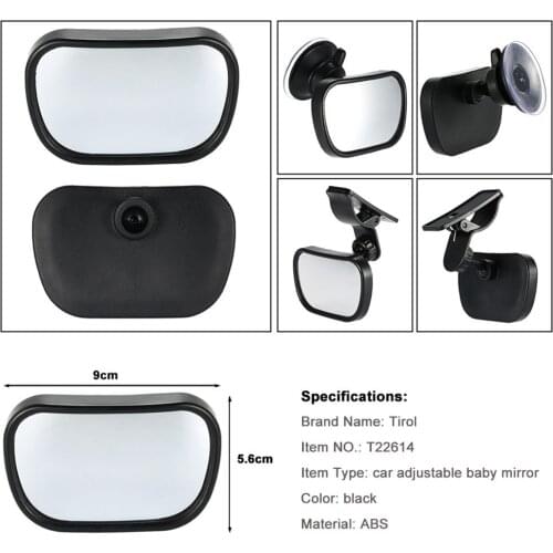 2 In 1 Mini Safety Car Back Seat Baby View Mirror Adjustable Baby Rear Convex Mirror Car Baby Kid Monitor Car-styling Car Mirror