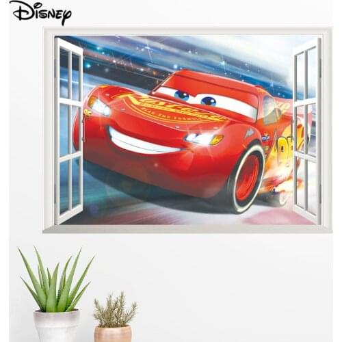 Disney new 3D stereo wall creative stickers car mobilization living room childrens room bedroom layout stickers