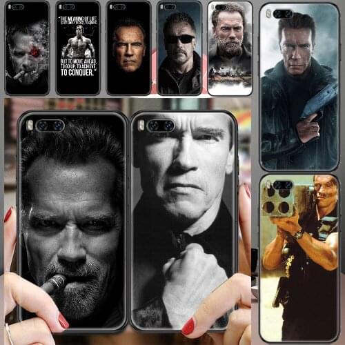 Arnold Strong Schwarzenegger Phone case For Xiaomi Mi Max Note 3 A2 A3 8 9 9T 10 Lite Pro Ultra black trend hoesjes soft shell