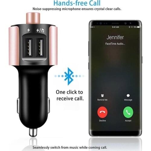 Car Music Player FM Transmitter Bluetooth MP3 player Wireless Kit Handsfree Car USB Car Adapter Charger Radio X2N6