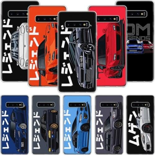 JDM Tokyo Drift Sports Car Phone Case For Samsung Galaxy S10 S20 S21 S9 S8 S7 Note 10 20 9 8 FE J4 J6 Ultra Plus Lite Pro + Edge