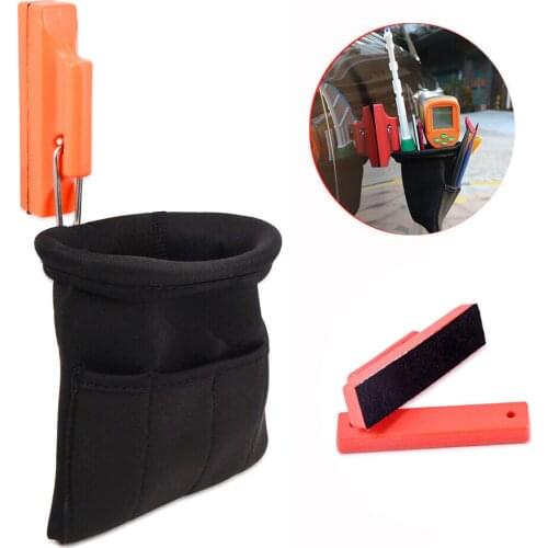 FOSHIO Strong Magnet Tools Bag For Vinyl Car Wrap Tools Window Tint Squeegees Knife Holder Portable Pouch Bag Car Accessories