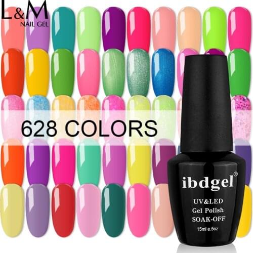Top sales Nail Gel polish Soak off Gel nail UV Color Gel Ibdgel get 7 colors+ 1 base coat + 1top coat 9PCS/lot