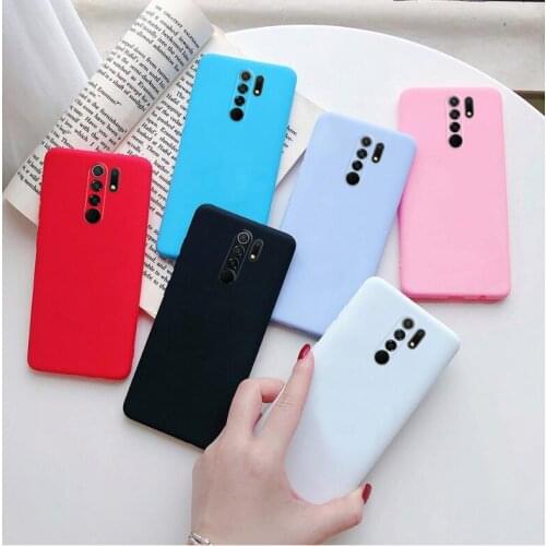 Candy color Frosted Phone Case For Xiaomi Redmi 9 9A 9C 6A 7A 8A Redmi Note 5 6 7 8 8T 9 9S 9T 10 Pro Silicone Soft TPU Cover