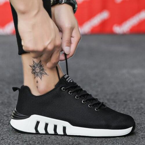 Mens Sneakers sale 39 zapatos sapato spring fashion solid knitting on mens white Fashionable Male Light athletic Shoes for shoe