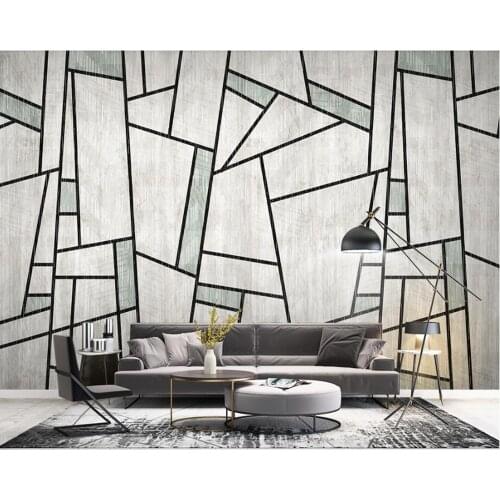 Nordic abstract geometric modern 3d wallpaper mural papel de parede, living room sofa TV wall bedroom wall papers home decor