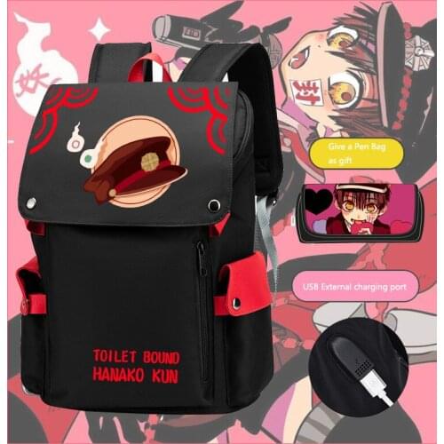 New Style Anime Toilet-Bound Hanako Kun Pattern Backpack Bookbag High Capacity Travel Bag for Girls Boys Students