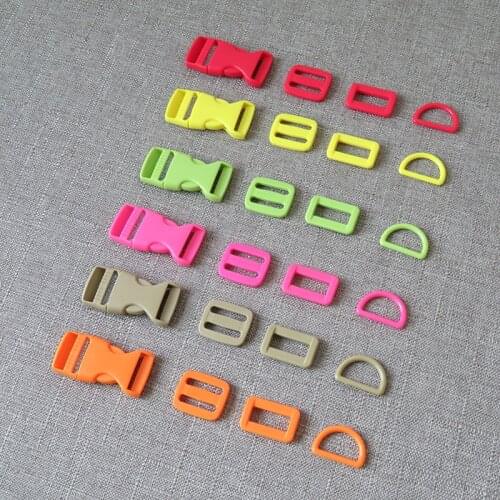 1Set/Lot 20mm 25mm Webbing Plastic Release Buckle Strap Belt Clasp For Bag Pet Dog Collar Necklace Paracord Sewing Accessory