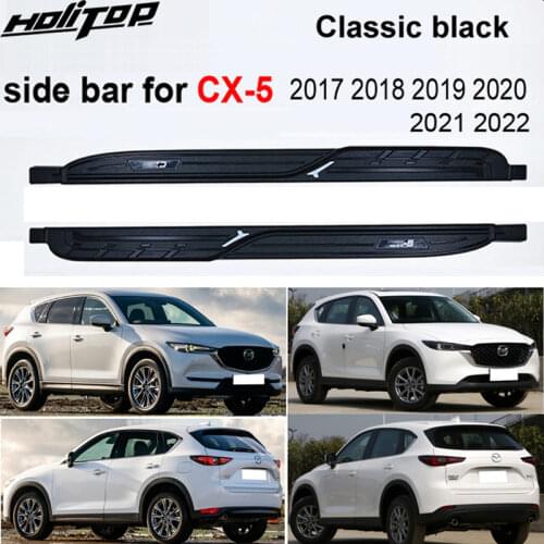 Nerf bar running board side steps for Mazda CX-5 2017 2018 2019 2020,Classic black, special design for Mature and stable man