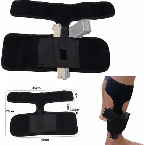 Tactical Adjustable Concealed Carry Ankle Leg Holster for Glock 17 19 22 23 Ruger Lcp Sig 9mm Gun Pistol