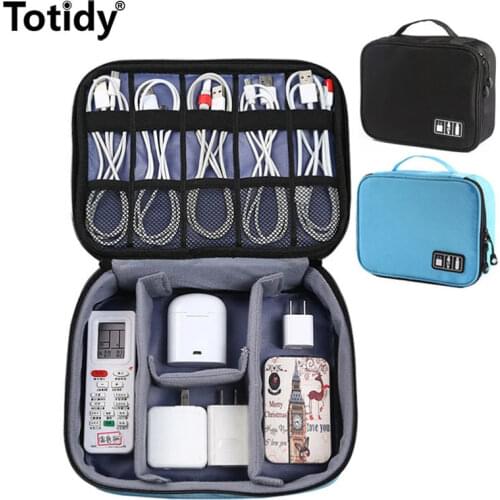 Shockproof Travel Accessories Digital Bag Large Power Bank USB Gadgets Pouch Charger Cable Electronic Earphone Storage Bag