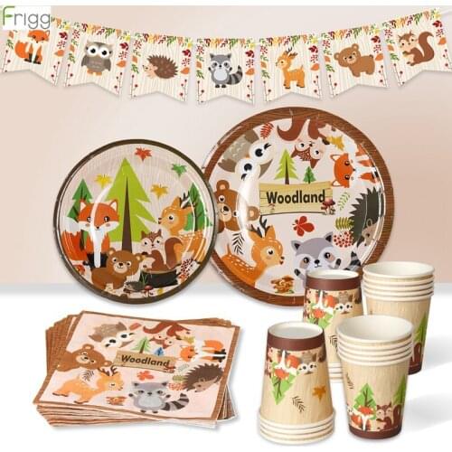 Frigg Woodland Animals Party Jungle Safari Birthday Party Decor Woodland Creatures Jungle Animal Forest Bithday Party Supplies