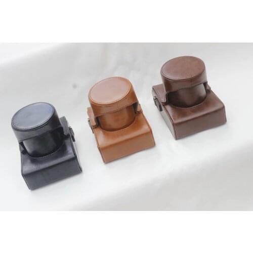 High Quality Camera Bag Leather Case Cover For Leica Q Typ 116 Full Body Protective Shell Coque With Shoulder Strap