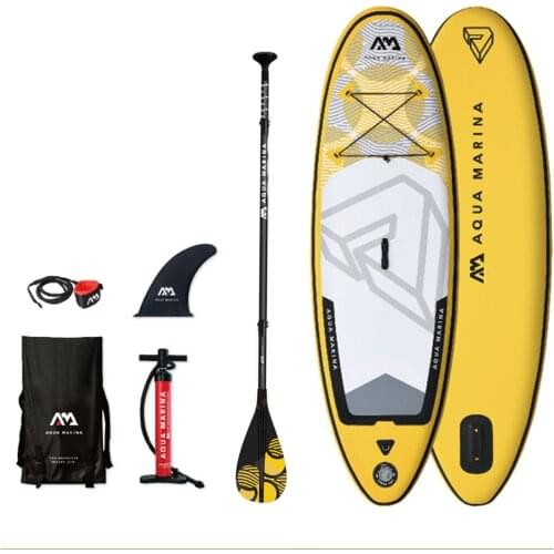 VIBRANT - 2.44m / 10cm Inflatable Sand Up SUP Paddle Board for Kids Children with Carry Backpack / Air Pump / Fin / Safety Rope