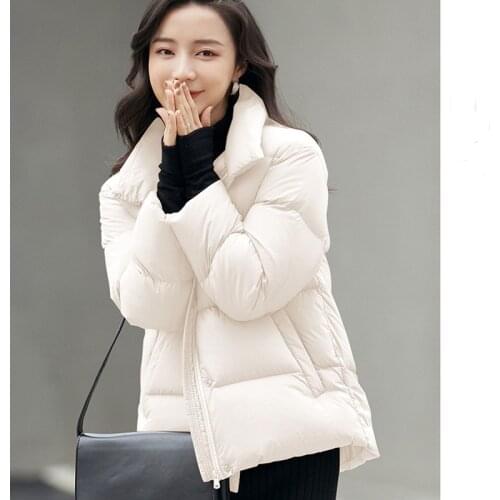 Female Short winter stand-up collar Down jacket S--10XL
