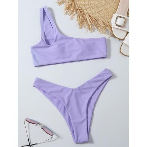 #32 Women Swimwear Fashion Sexy Printting Push Up Hight Waist Halter Bikini Set Swimwear Two Piece Swimsuit Bathing Swim Female