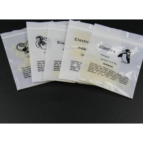 100pcs Dental Elastic Band 5 Sizes Dental Orthodontic Rubber Band Latex Monkey Squarrel Fox Rabbit Penguin