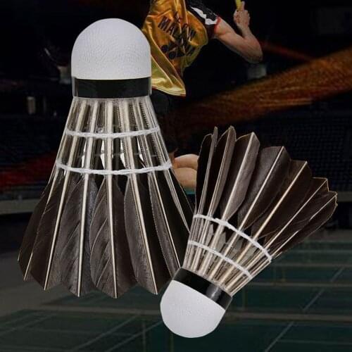 12-Pack Goose Feather Badminton with Great Stability Durability High Speed Shuttlecocks