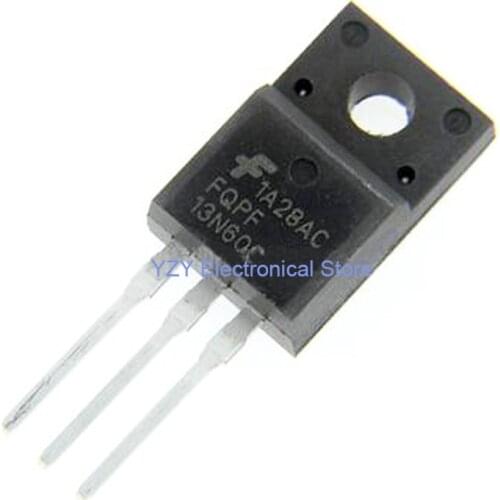 5PCS/LOT Hot sell FQPF13N60C 13NM60N 13N60 K13A60D 13A600V TO-220F MOSFET New Original Fast shipping