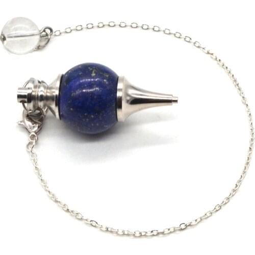 7 Chakra Chain Reiki Crystal Natural Stone Quartz Pendulum Pendant Necklace For Dowsing Pendants Women Jewelry