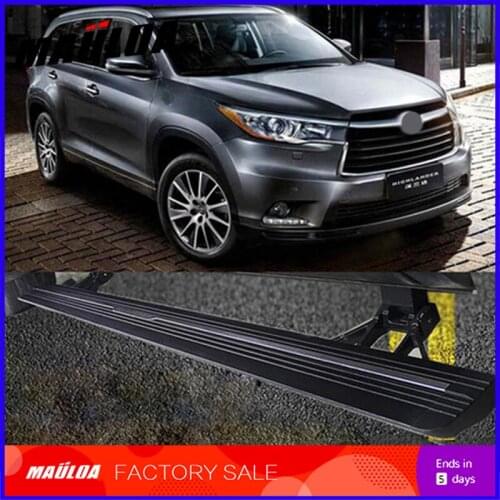 Car Accessories High quality aluminium alloy Automatic scaling Electric pedal side step running board for Highlander 2012-2016