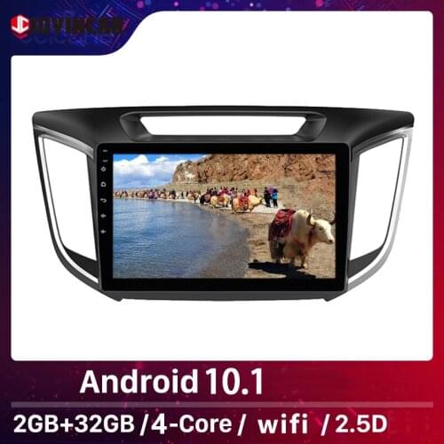 Android 9.1 2GB+ 32GB 4 Core Car NO DVD MP5 Player Wifi Bluetooth Stereo Radio GPS Map For hyundai creta ix25 2015-2018 Autoradi