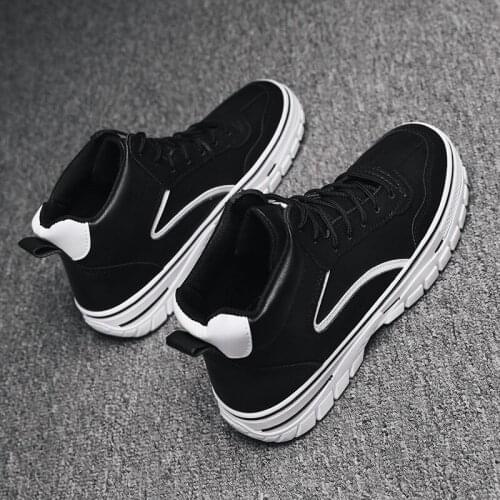 Ankle wild military platform skateboard men couro cuero autumn leather boots mens home spring dress para rubber cowboy boty MEN