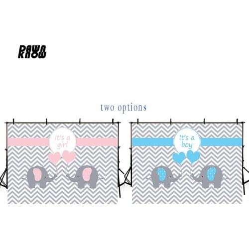 DAWNKNOW Cartoon Elephant Photography Background For Girl Boy Birthday Party Photo Shoot Backdrops For Children Photocall