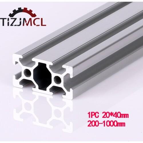 CNC 3D Printer Parts 2040 Aluminum Profile 2040 Extrusion 2040cnc Part European Standard Anodized Linear Rail Aluminum Profile