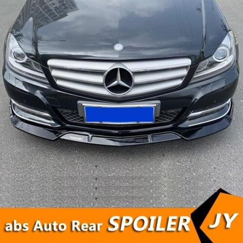 For Mercedes-Benz W204 front Bumper Diffuser Bumpers Protector For Benz C-Class C200 C180 Body kit bumper Before Rear lipspoiler
