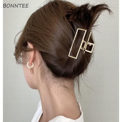 Headwear Women Spring Popular Hair Accessories for Girls New Arrival Designer Alloy Fashion Claws Big Size Ponytail Geometric BF