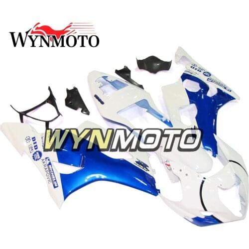 Complete Fairings Kit For GSXR1000 2003-2004 03 04 K3 Injection ABS Plastics Fairings Kit Bodywork Cowlings Frame New White Blue
