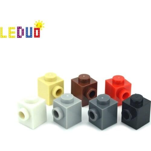 Leduo 110pcs Assembles Particles 87087 1x1 For Building Blocks DIY Brick MOC Educational Parts High-Tech Spare Toys For Children