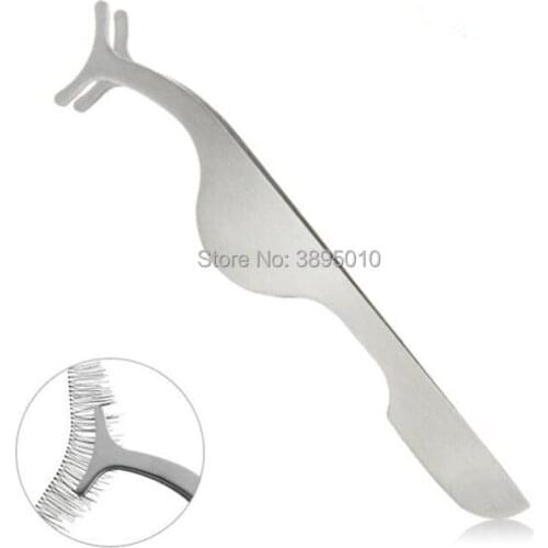 False Fake Eyelashes clip stainless steel Eye Lash eyelash curler Applicator Beauty Makeup Cosmetic Tool F1111