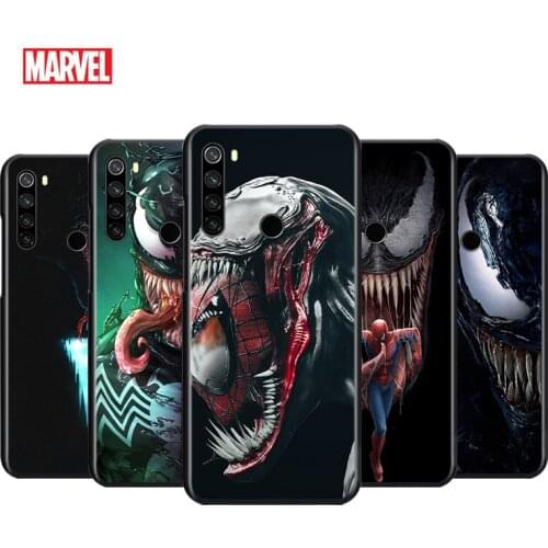 Marvel Venom For Xiaomi Redmi Note 4 4X 5 5A 6 7 8 8T 7S 9S 9T 10 10S 5G Pro Prime Max Balck Soft Silicone Silicone Phone Case