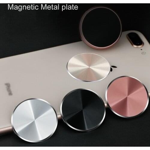 Metal Plate For Magnetic Car Phone Holder for Xiaomi Huawei Iron Sheet Sticky Magnet Disk Strong Adsorption Mobile Phone Holder