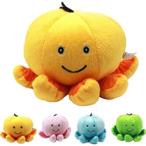 Cute Soft Cartoon Octopus Plush Stuffed Doll Toys Colorful Simulation Animal Cushion Lovey For Children Baby Kids Girl Gift