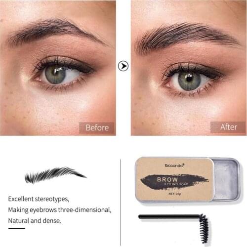 Colorless 3D Eyebrow Styling Soap Kit Brows Makeup Balm Lasting Eyebrow Setting Gel Waterproof Eye Brow Cream With Brush TSLM1
