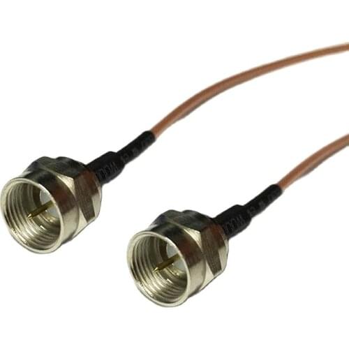 New F Male to Male Plug Connector RG178 Coaxial Cable 15CM 6" Adapter RF Pigtail