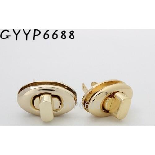 1-5sets 5 colors 34x20mm metal oval shape turn lock for woman bag turn lock DIY leather woman bag accessories