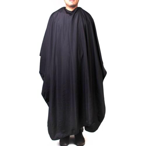 Professional Barber Cape with Snap Closure, Hair Cutting Salon Cape Hairdressing Apron, Black