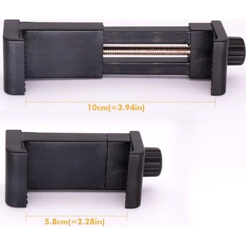 Video Live Tripod Mobile Phone Clip 360-degree Rotating Tripod Mount Adapter Horizontal/Vertical Bracket Smartphone Holder