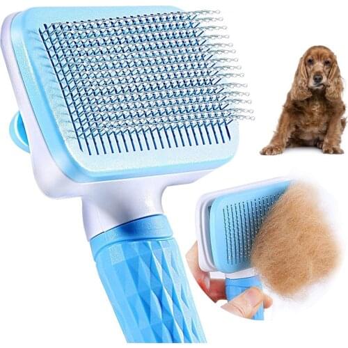 Dog Hair Removal Comb Grooming Detachable Knotting Comb Cat Long Hair Brusher Pet Comb Automatic Brush Trimmer Pet Products