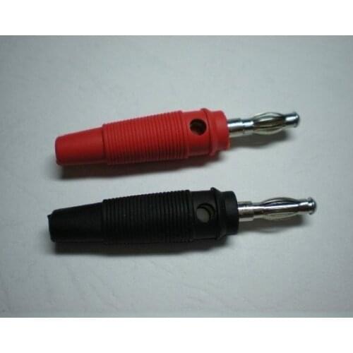 Nickel Plated Banana Plug with Red and Black 55mm 1000 pcs por lot
