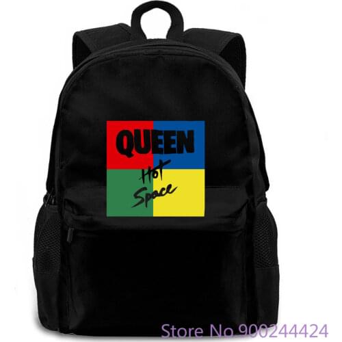 QUEEN HOT SPACE CONCERT Vintage 1982 UK TOUR FREDDIE MERCURY Reprint New Brand Printed women men backpack laptop travel