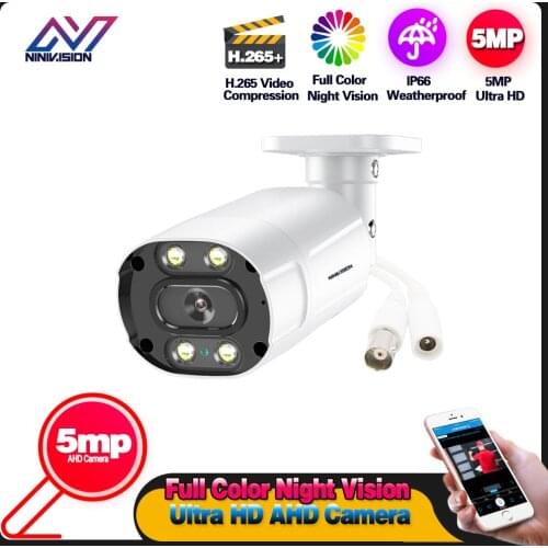 HD Security Camera Outdoor Waterproof Color Night vision 5MP AHD TVI CVI Analog CCTV video Surveillance Bullet Camera for DVR