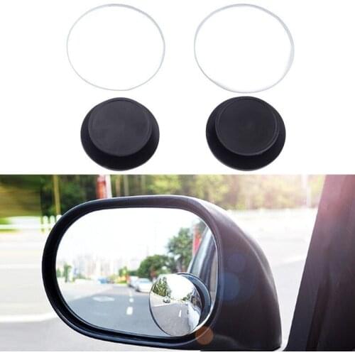 SPEEDWOW 1pair 360 Degree Car Blind Spot Rearview Mirror Adjustable Framless Blind Spot Mirror Framless Blind Spot Mirror Rear